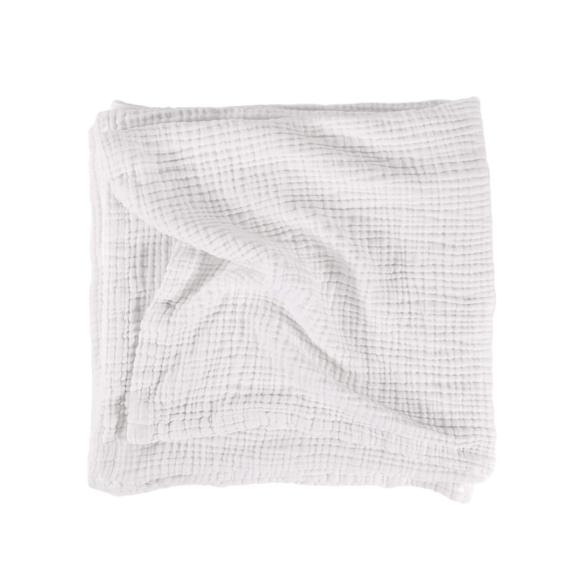 White Cotton Blanket – Mednik Riverbend
