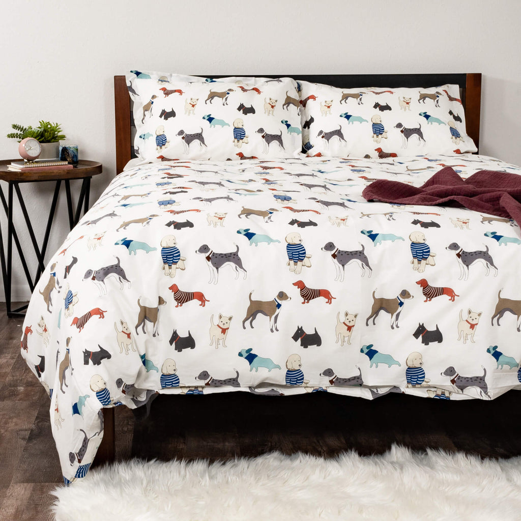 Unleashed 200 Thread Count Percale Duvet Cover Set - Ameridown 