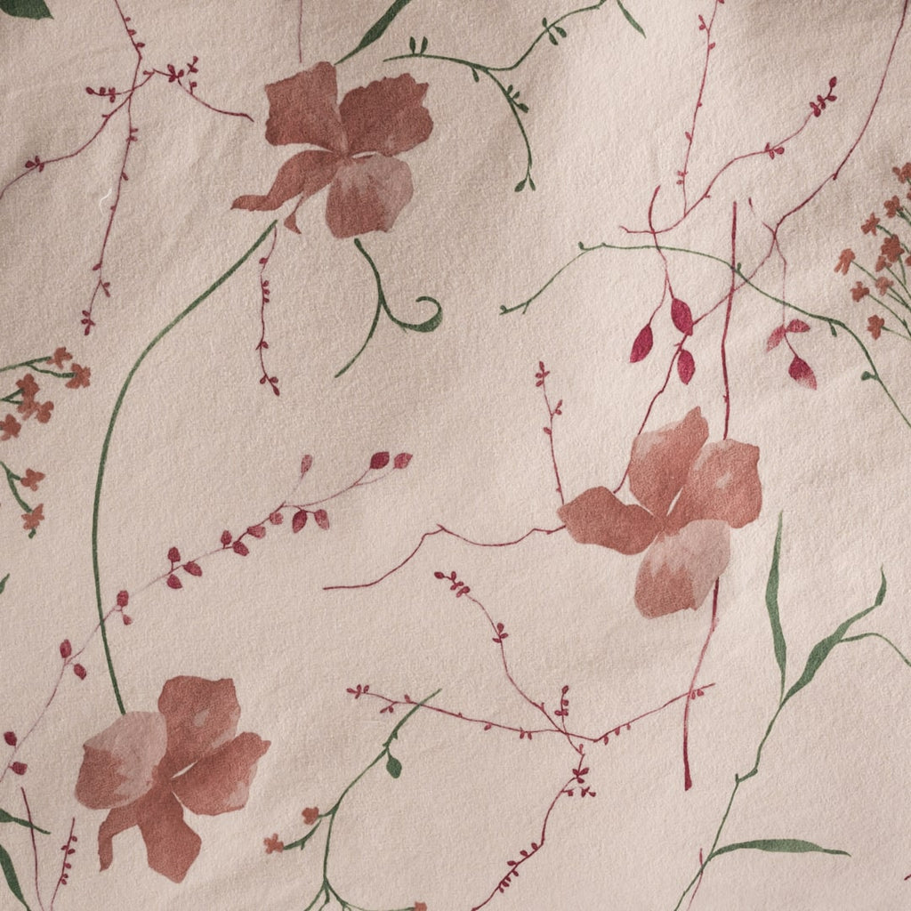 Fall Garden Velvet Flannel Duvet Cover Set - ameridown 